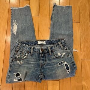 One X One Teaspoon distressed cropped jeans